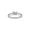 Bague 51 Solitaire accompagné - 0,38 carat D VVS1 58 Facettes 240079R