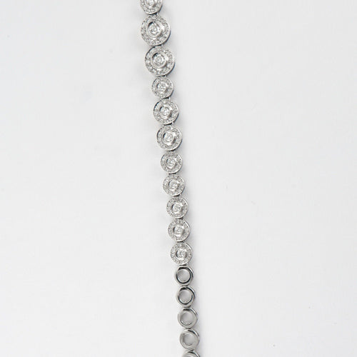 Collier Collier en Or Blanc & diamants 58 Facettes