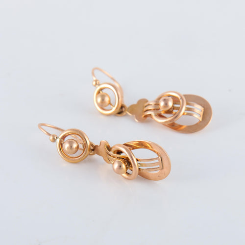 Boucles d'oreilles Paire de pendants d'oreilles époque Napoléon III 58 Facettes