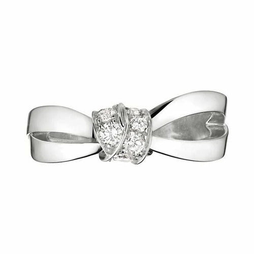Bague 55 CHAUMET - Bague Liens or blanc, diamants 58 Facettes 083053-055