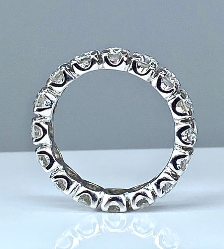 Bague 49 Alliance 16 diamants 1,80 carat 58 Facettes AB283