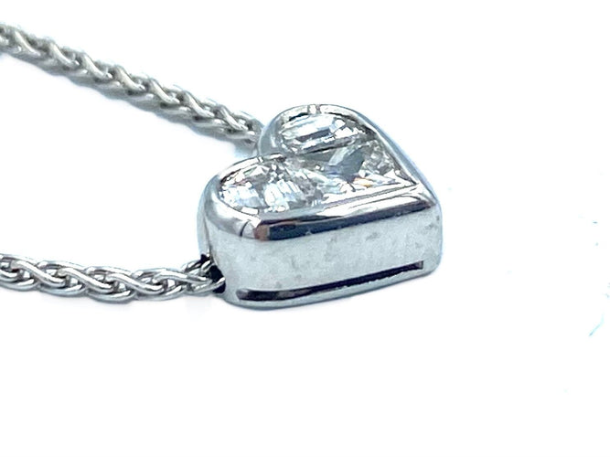 Collier BVLGARI. Collier or blanc 18K et diamants 58 Facettes