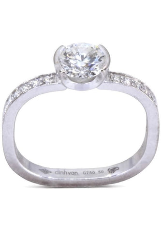 Bague DINH VAN - BAGUE SOLITAIRE FLORE 58 Facettes 072671