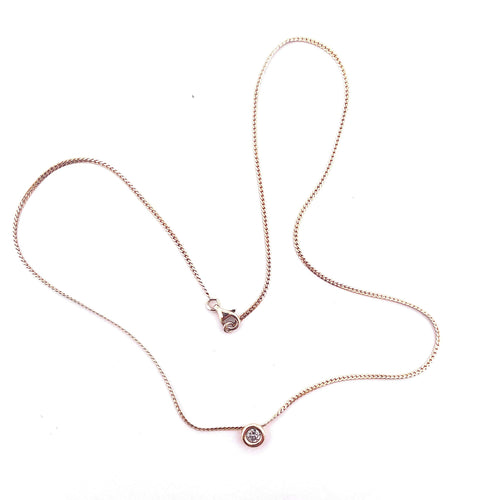 Collier Collier solitaire Or Diamant 58 Facettes