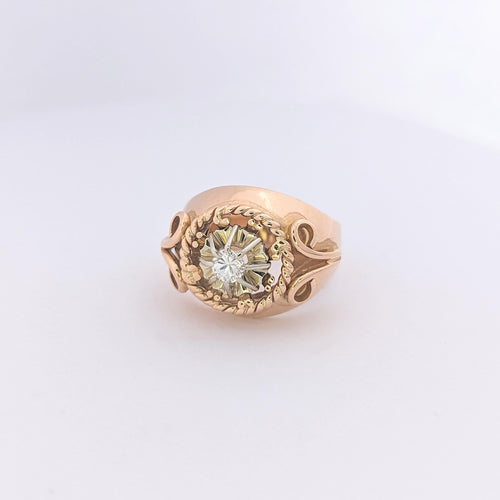 Bague Bague en or rose et diamant 58 Facettes 25528