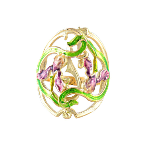 Bague 55 Bague style Art Nouveau Iris 58 Facettes