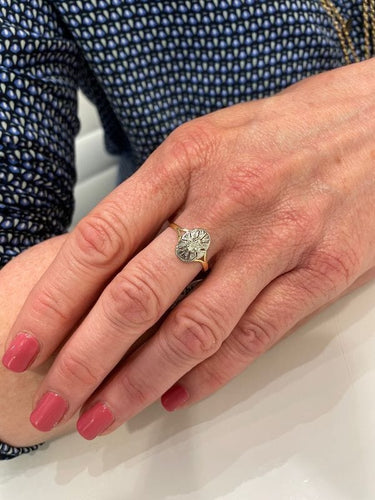 Bague BAGUE ART-NOUVEAU DIAMANT 58 Facettes 049291