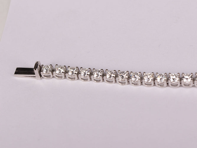 Bracelet Bracelet Tennis Or blanc Diamants 58 Facettes 3188