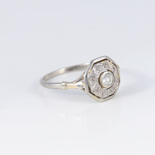 Bague Bague de fiançailles Art Déco or et diamant 58 Facettes