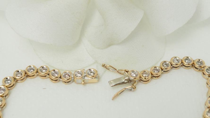 Collier Collier rivière Or jaune Diamants 58 Facettes 32340