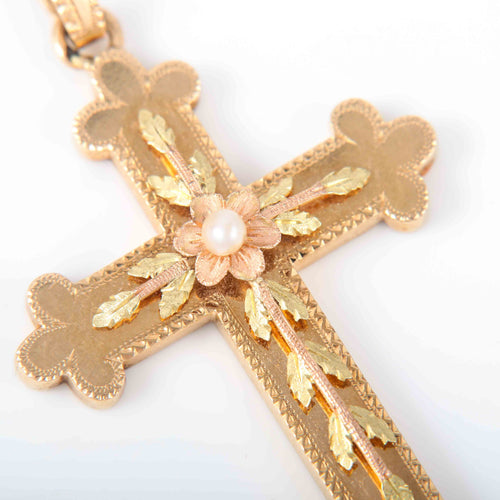 Pendentif Pendentif croix religieuse ancienne 58 Facettes 2761