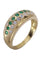Bague 59 Bague jonc Or jaune Emeraude Diamant 58 Facettes 078101