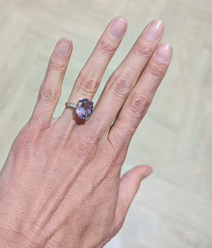 Bague MAUBOUSSIN Bague or blanc améthyste 58 Facettes