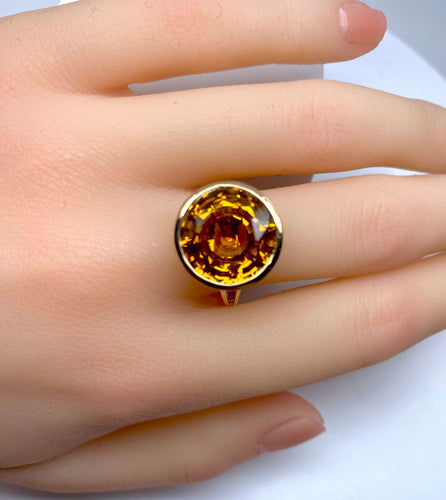 Bague 58 Bague Citrine 58 Facettes AB177
