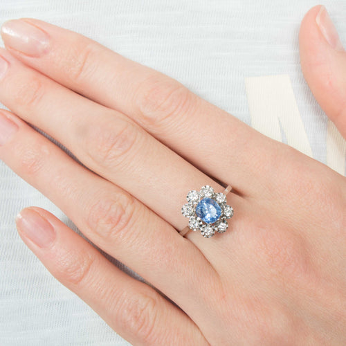 Bague 52 Bague Saphir et diamants 58 Facettes