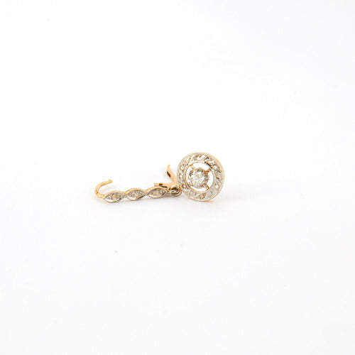 Boucles d'oreilles Paire de dormeuses diamants 58 Facettes