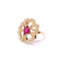 Bague Bague fleur rubellite et diamants 58 Facettes Fleur/R