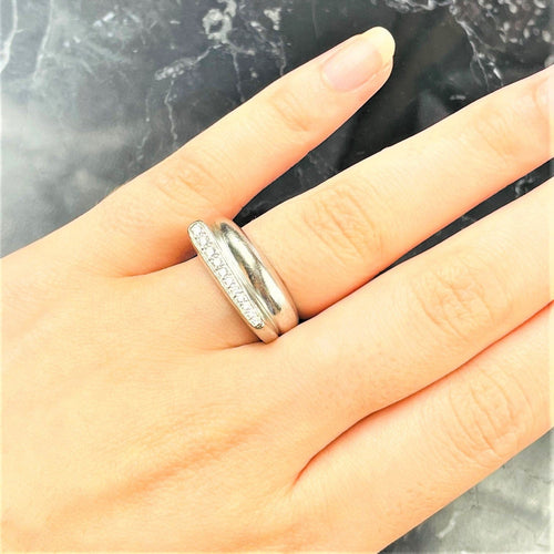 Bague Bague FRED SUCESS Diamants Or blanc 58 Facettes 20400000649