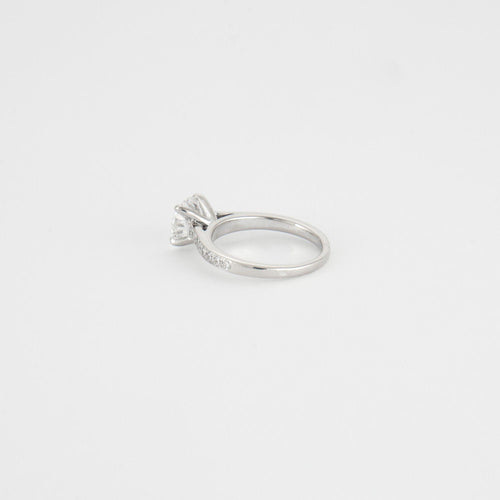 Bague 47 Bague or blanc  diamants 1.23ct 58 Facettes