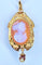 Broche Broche pendentif Camée Perles Epoque Napoléon III 58 Facettes AB188
