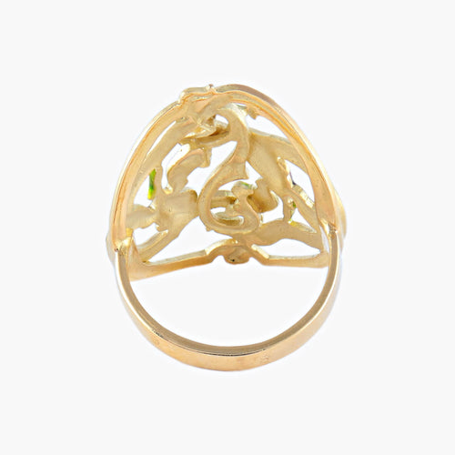 Bague 55 Bague style Art Nouveau Iris 58 Facettes