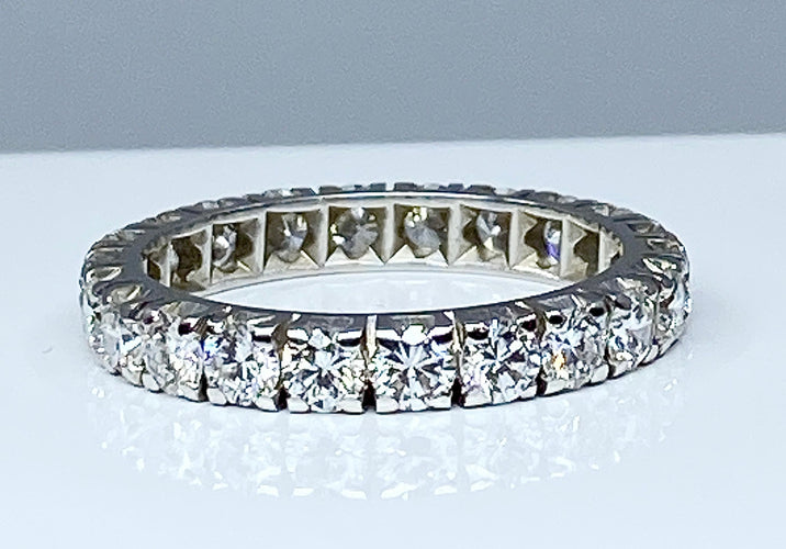 Bague 53 Alliance 22 diamants 2,20 carats 58 Facettes AB282