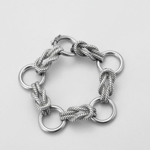 Bracelet HERMES - Bracelet "Audierne" Argent 58 Facettes