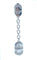 Boucles d'oreilles BVLGARI. Boucles d’oreilles Parentesi or blanc et diamants 58 Facettes
