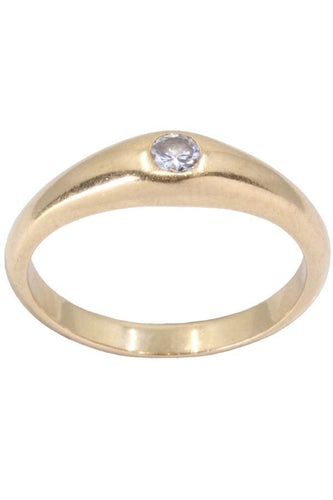 Bague JONC ANGLAIS DIAMANT 58 Facettes 066421