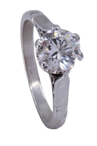 Bague BAGUE SOLITAIRE ANCIEN DIAMANT 1.20 CARAT 58 Facettes 073861