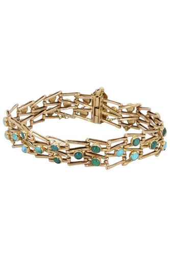 Bracelet BRACELET ANCIEN TURQUOISES 58 Facettes 058011