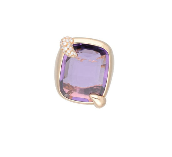 Bague 53 POMELLATO - Bague Ritratto MAXI Améthyste Diamant 58 Facettes