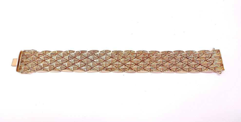 Bracelet Bracelet manchette en Or jaune 58 Facettes RA-695/1