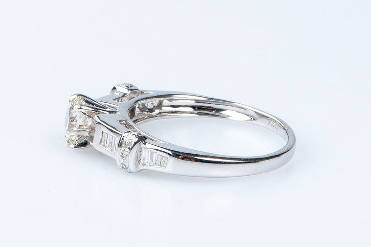 Bague 54 Bague diamant en or blanc 58 Facettes 111.17357-12