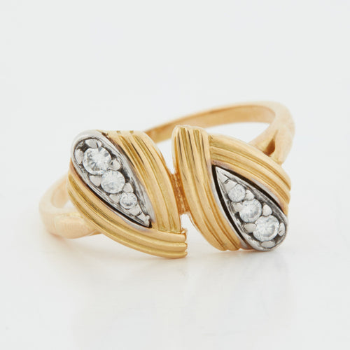 Bague 57 Bague 2 Ors Diamants 58 Facettes REF 12029/18