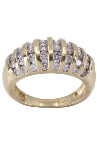 Bague 51 BAGUE JONC DIAMANTS 58 Facettes 070271