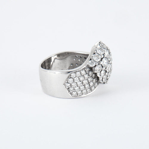 Bague 55 Bague large Diamants 58 Facettes