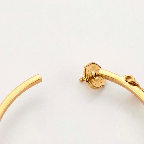 Boucles d'oreilles Dior - Coquine - Créoles or jaune et diamants 58 Facettes