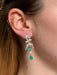 Boucles d'oreilles Pendants d'oreilles Oméga émeraudes 58 Facettes 760479