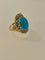 Bague 57 Bague Or Turquoise Perles 58 Facettes 720487