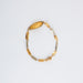 Bracelet Bracelet plaque or jaune et blanc 58 Facettes