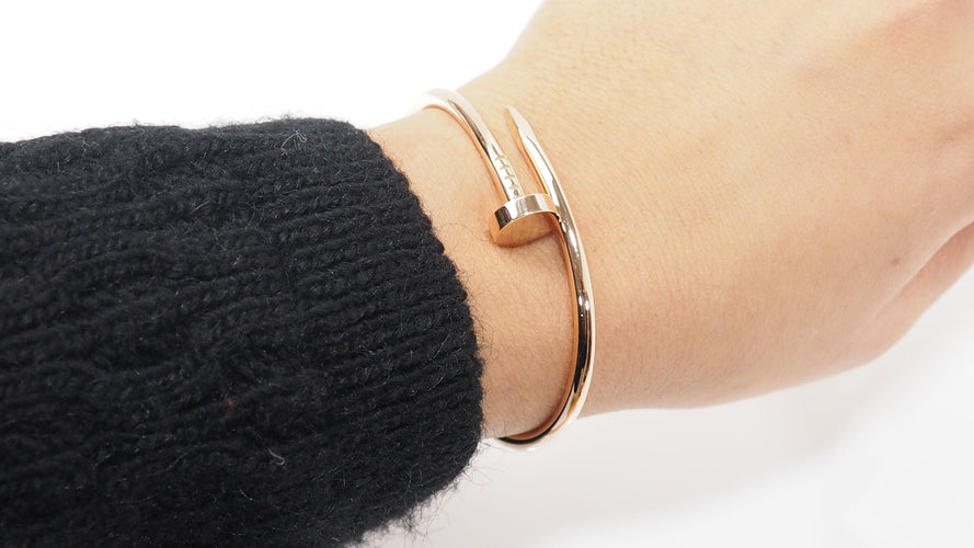 Bracelet 17cm CARTIER - Bracelet Juste un clou Or rose 58 Facettes 32499