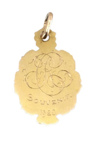Pendentif MÉDAILLE MIRACULEUSE ART-DÉCO 58 Facettes 057781