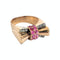 Bague 57 Bague tank noeud rubis et diamants 58 Facettes 1-1131/2