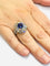 Bague Bague Or blanc Diamants Tanzanite 58 Facettes