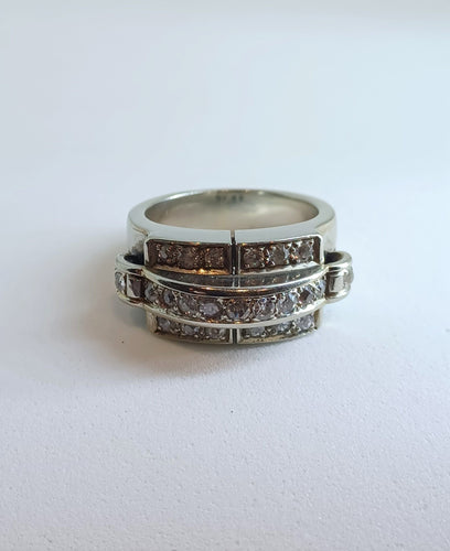 Bague Bague Art Déco Diamants 58 Facettes 3