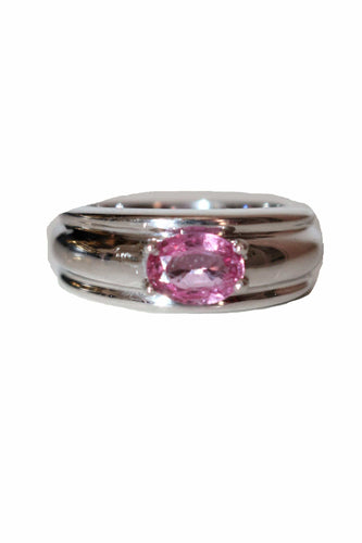 Bague saphir rose Bague Boucheron Axelle Saphir Rose 58 Facettes 390