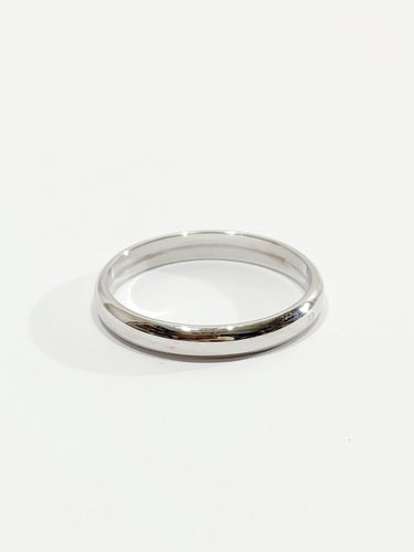 Bague 58 Alliance Homme Or Blanc 58 Facettes 2850/1