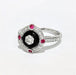 Bague 54 Bague style art déco diamants, onyx et rubis 58 Facettes 1-847/3