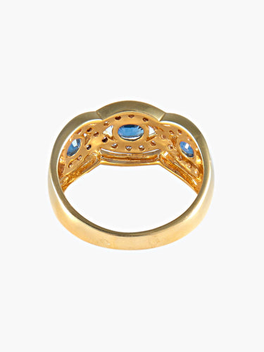 Bague 52 Bague entrelacs Saphirs 58 Facettes